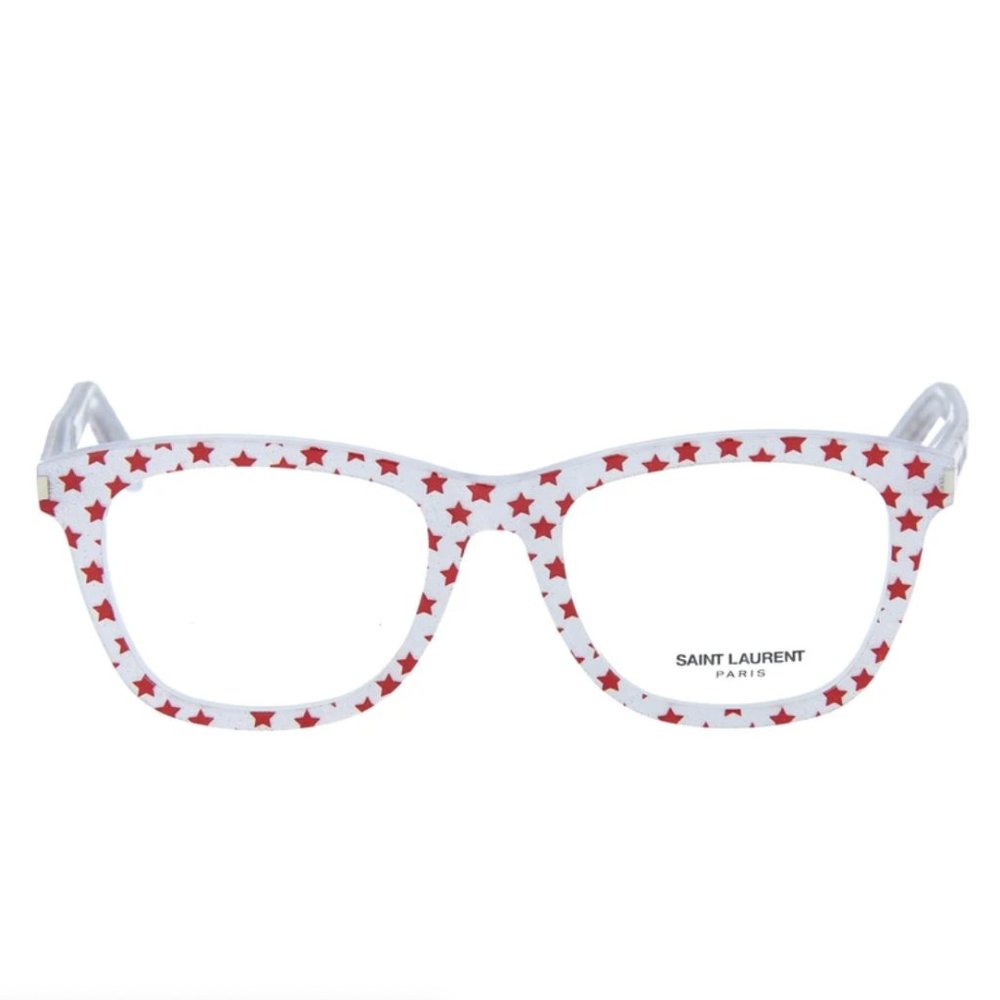 Saint Laurent White Stars Round Eyeglasses! - Picture 2 of 4